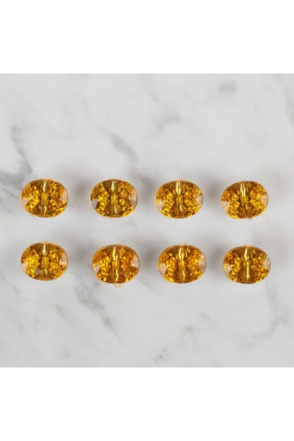 Loren Crafts hardal sarısı 8 li düğme - 242