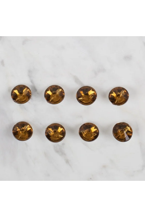 Loren Crafts kahverengi 8 li düğme - 208