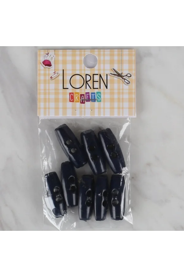 Loren Crafts lacivert 8 li çoban düğmesi - 55