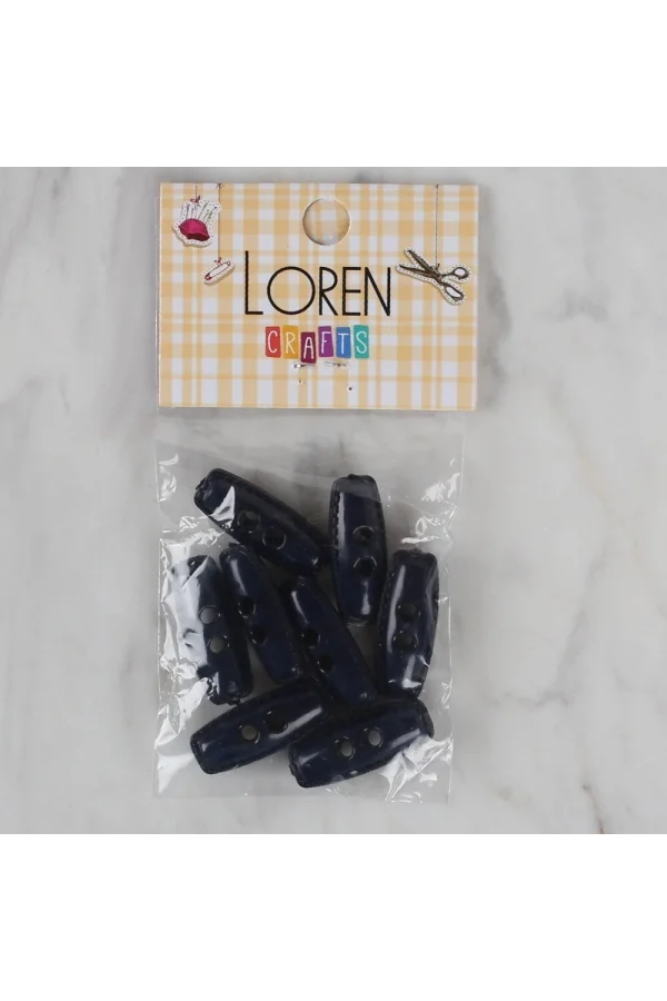 Loren Crafts lacivert 8 li çoban düğmesi - 95