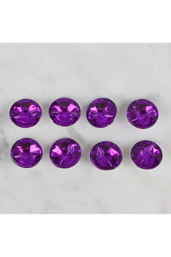 Loren Crafts mor 8 li düğme - 200