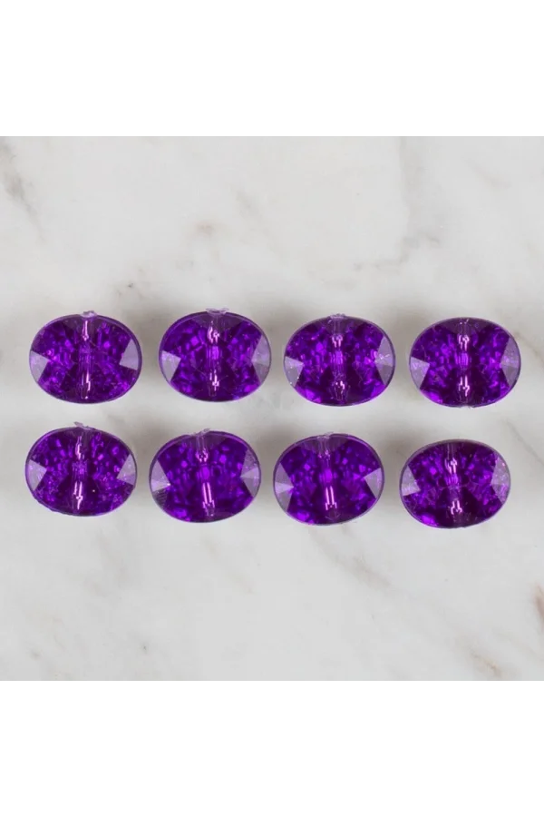 Loren Crafts mor 8 li düğme - 236