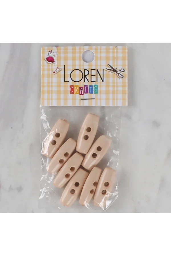 Loren Crafts pudra pembe 8 li çoban düğmesi - 69