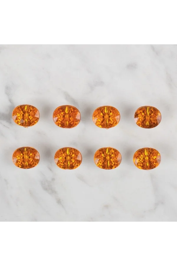 Loren Crafts turuncu 8 li düğme - 241