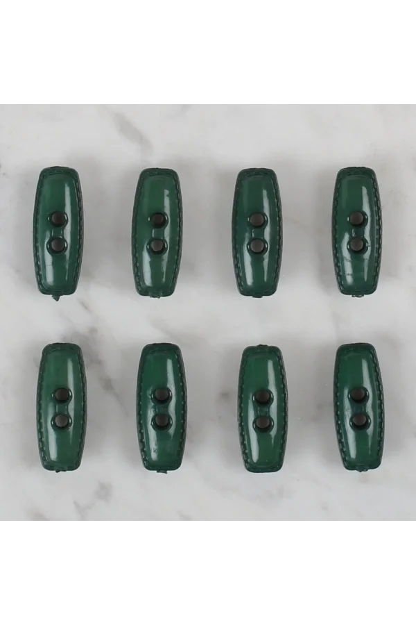 Loren Crafts yeşil 8 li çoban düğmesi - 92