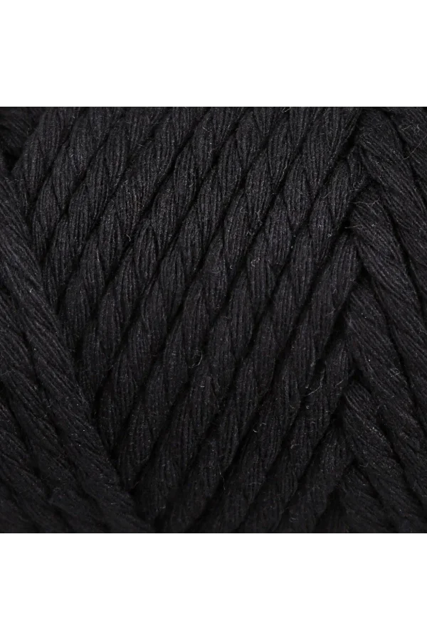 Loren Decor 3 Büküm Makrome İpi Siyah - L006