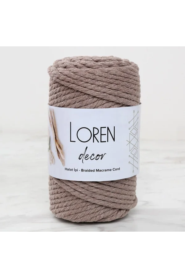 Loren Decor 3 Büküm Makrome İpi Vizon  - L143
