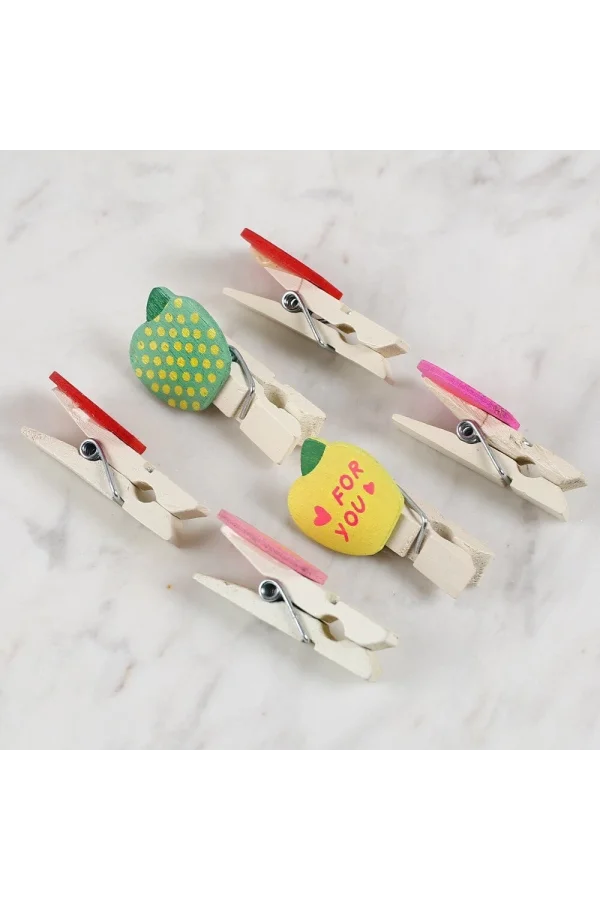 Loren Dekoratif Elma Desenli Mandal 6lı