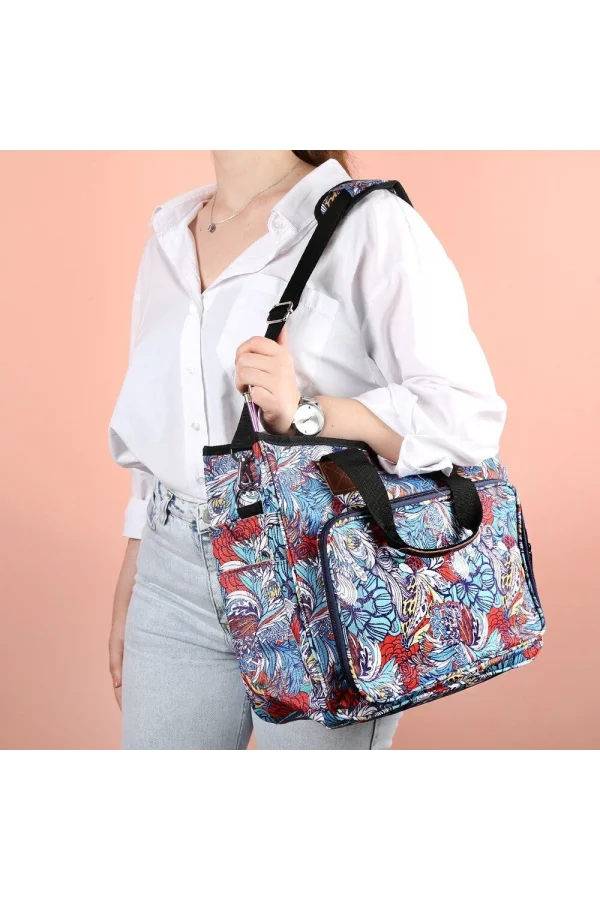 Loren Desenli Örgü Çantası