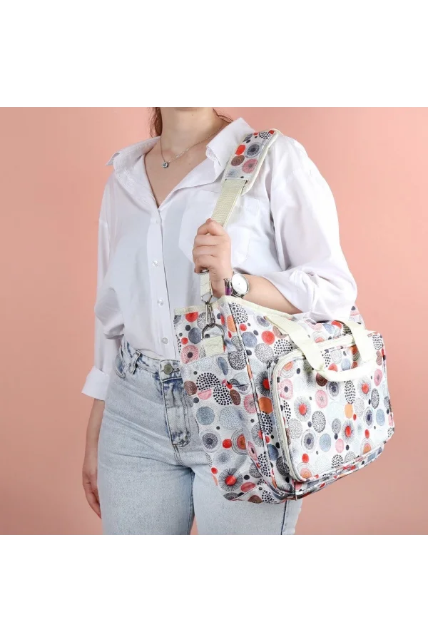 Loren Desenli Örgü Çantası