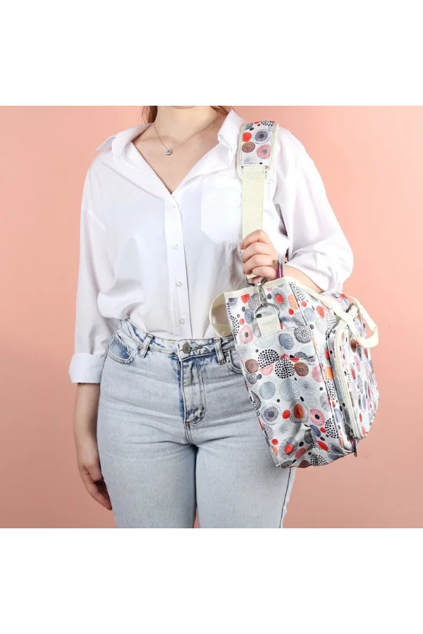 Loren Desenli Örgü Çantası