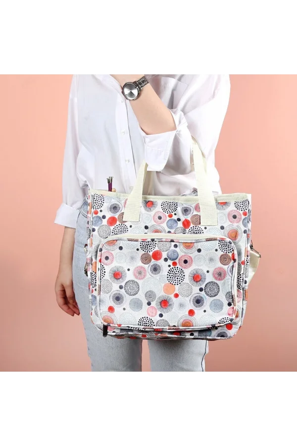 Loren Desenli Örgü Çantası