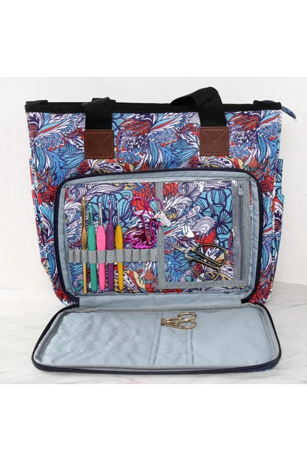 Loren Desenli Örgü Çantası