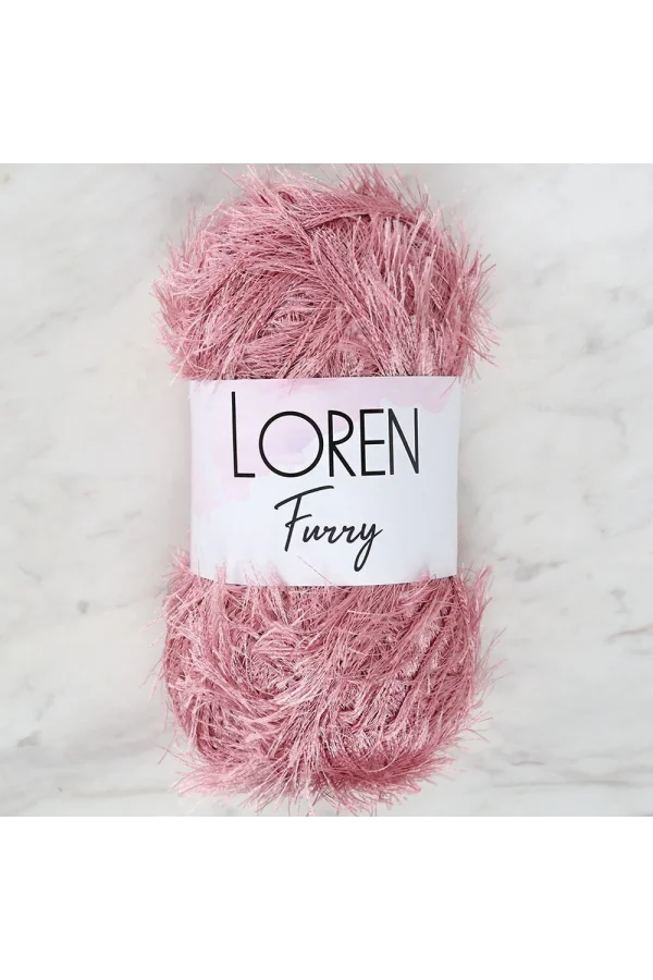 Loren Furry Gül Kurusu El Örgü İpi - RF028