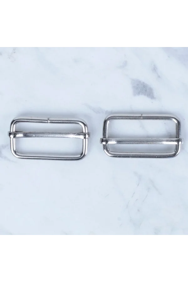 Loren Gümüş Metal Toka Sürgülü 2 li Paket