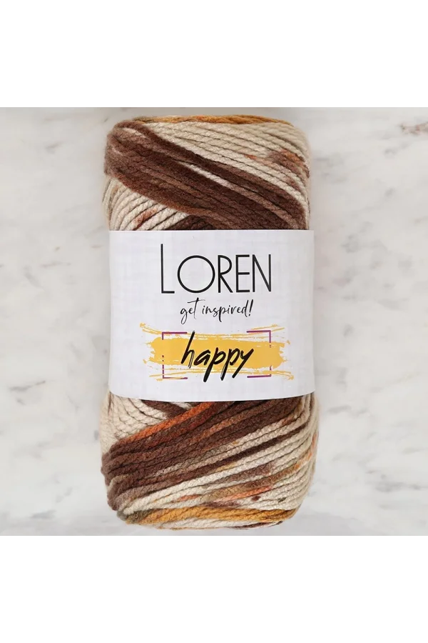 Loren Happy Ebruli El Örgü İpi - RH007 - 34292