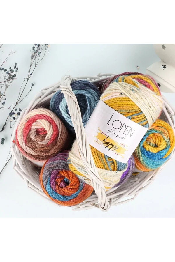Loren Happy Ebruli El Örgü İpi - RH018 - 34303