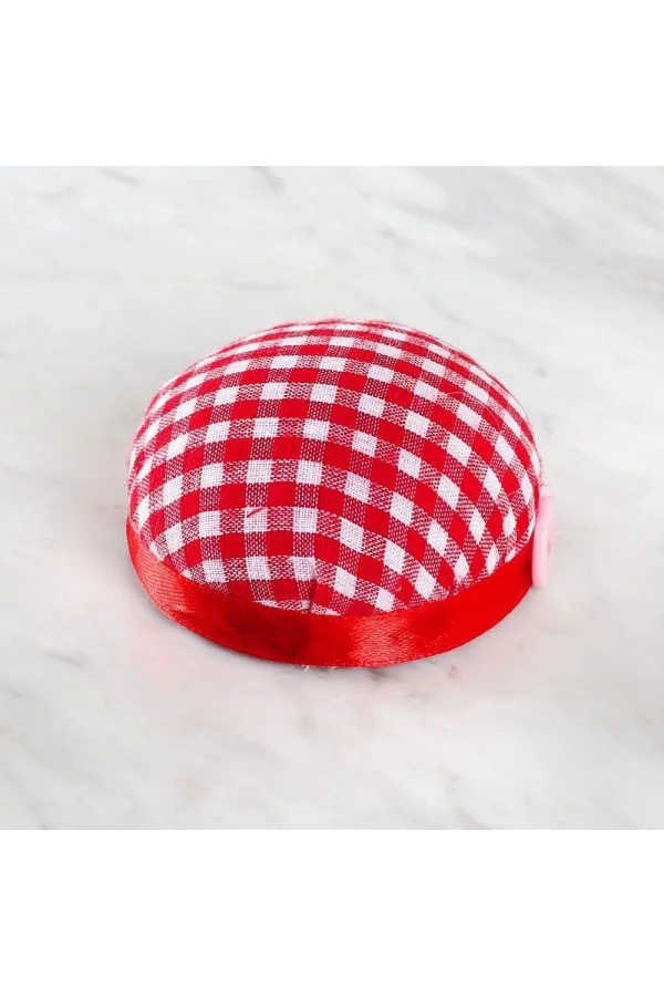 Loren Kola Takılabilir İğnedenlik Kırmızı Beyaz