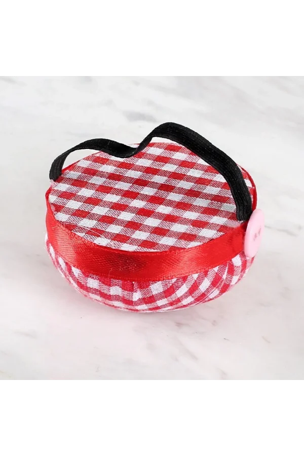 Loren Kola Takılabilir İğnedenlik Kırmızı Beyaz