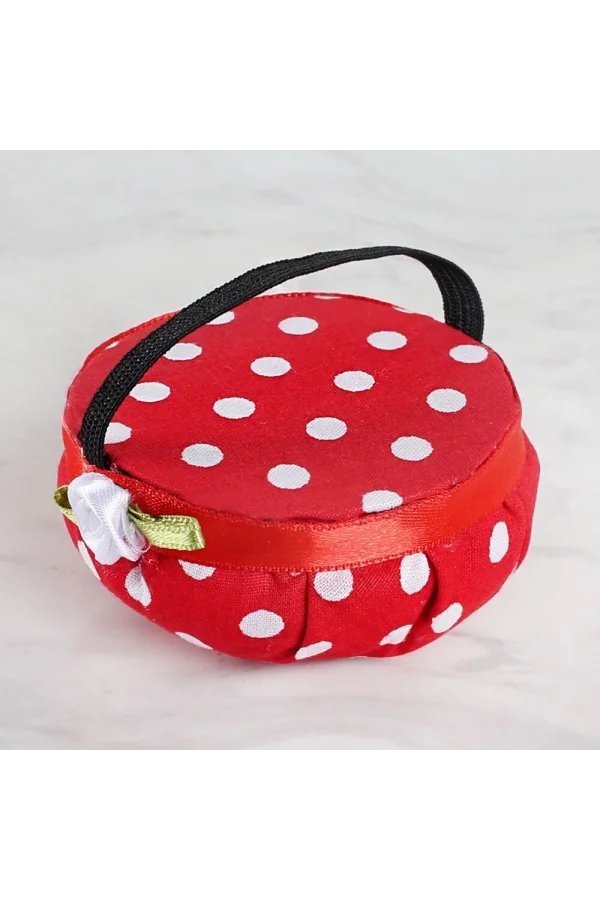 Loren Kola Takılabilir İğnedenlik kırmızı puanlı