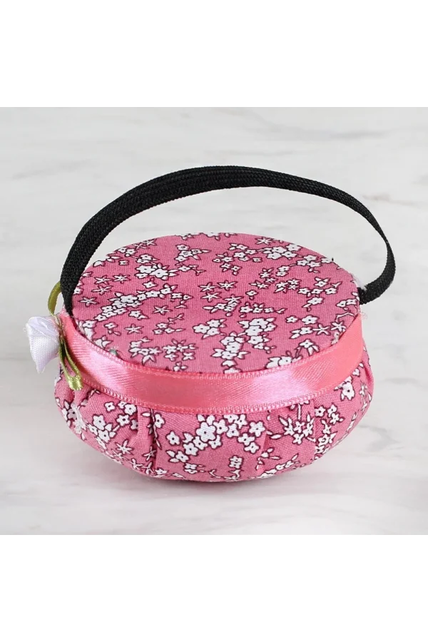 Loren Kola Takılabilir İğnedenlik koyu pembe çiçek