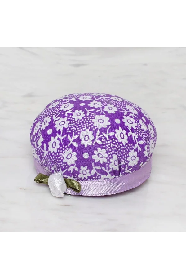 Loren Kola Takılabilir İğnedenlik Mor Çiçekli