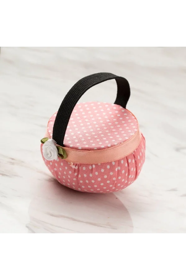 Loren Kola Takılabilir pembe beyaz iğnedanlık