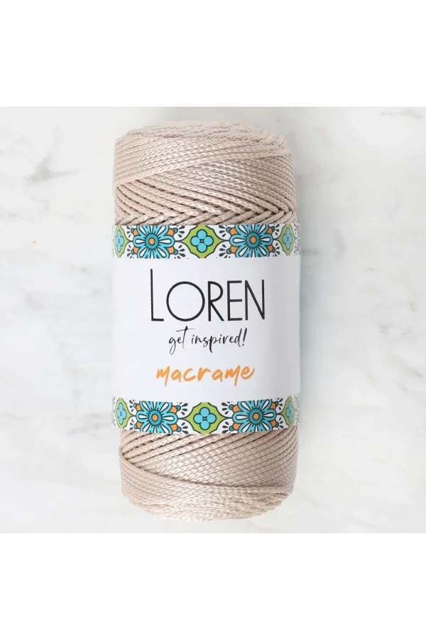 Loren Macrame Bej El Örgü İpi - RM 030 - 34340