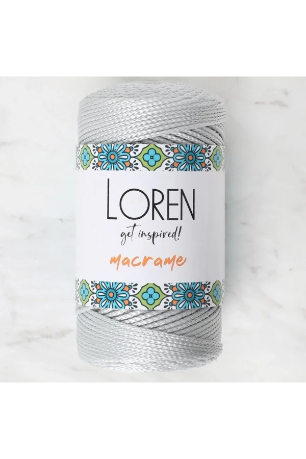 Loren Macrame Gri El Örgü İpi - RM 060 - 34331