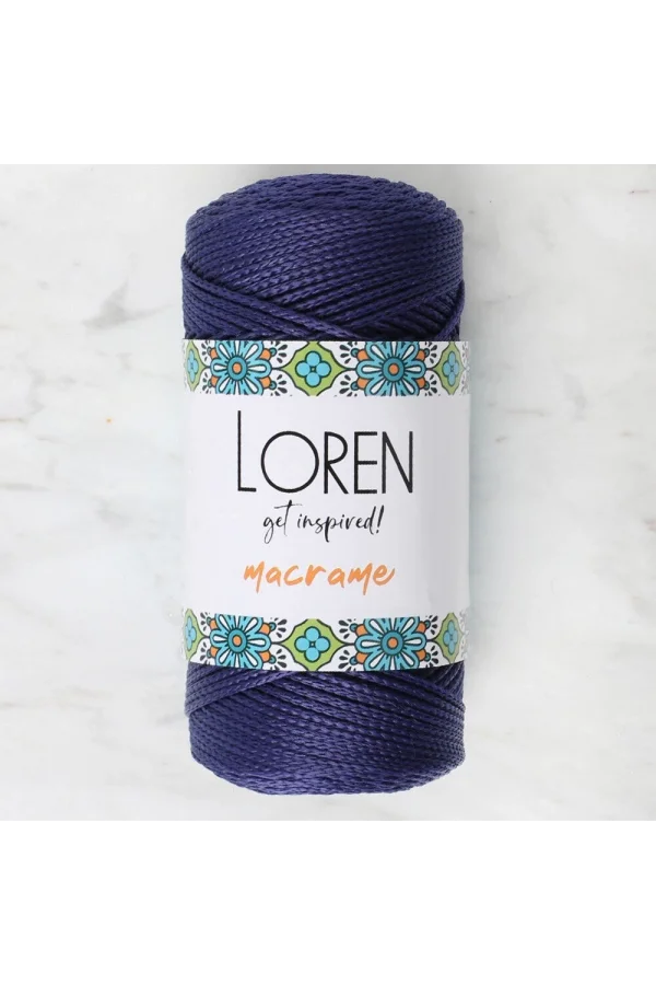Loren Macrame Lacivert El Örgü İpi - RM 0262 - 34353