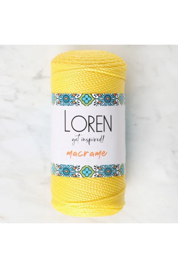 Loren Macrame Sarı El Örgü İpi - RM 055 - 34330