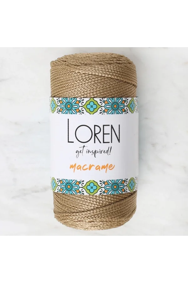 Loren Macrame Sütlü Kahve El Örgü İpi - RM 041 - 34328