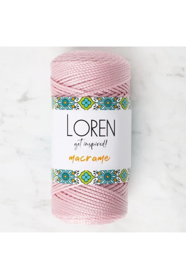 Loren Macrame Toz Pembe El Örgü İpi - RM 072 - 34343