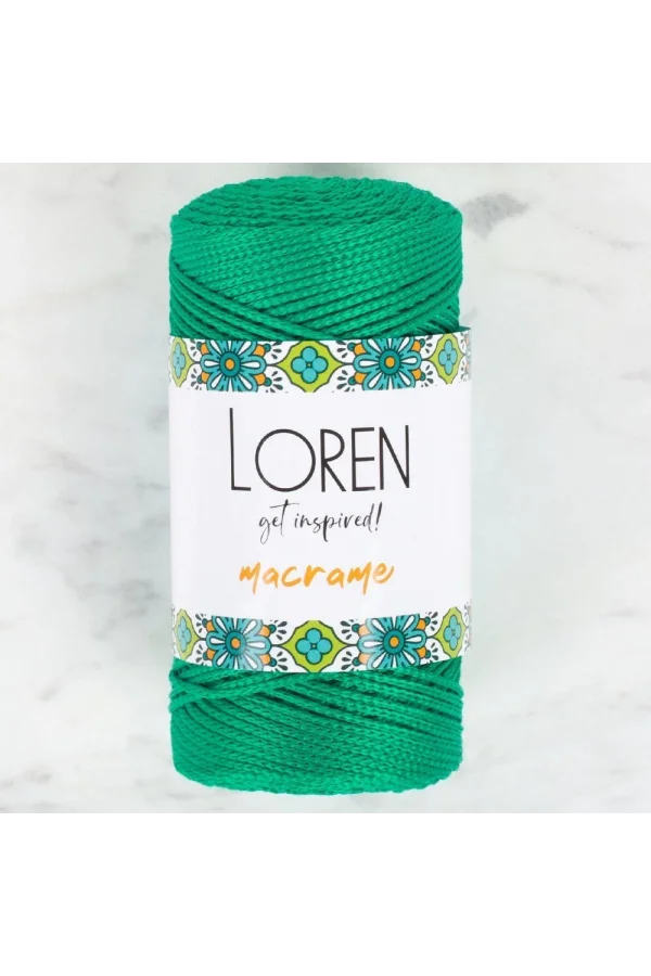 Loren Macrame Yeşil El Örgü İpi - RM 0175 - 34339