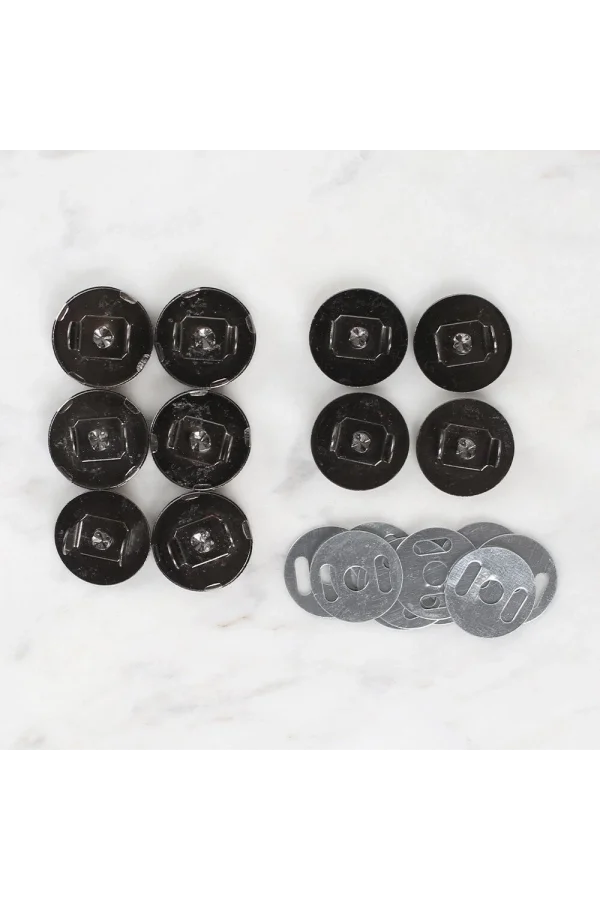 Loren Manyetik Antrasit Metal 5li Çıt Çıt