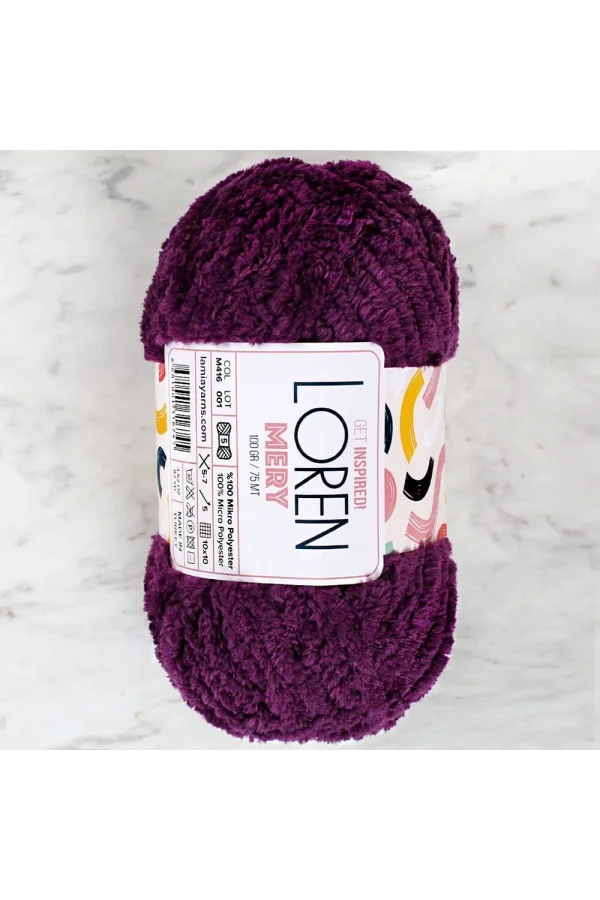 Loren Mery Mor El Örgü İpi - M416 - 34321
