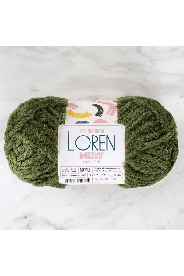 Loren Mery Yeşil El Örgü İpi - M415