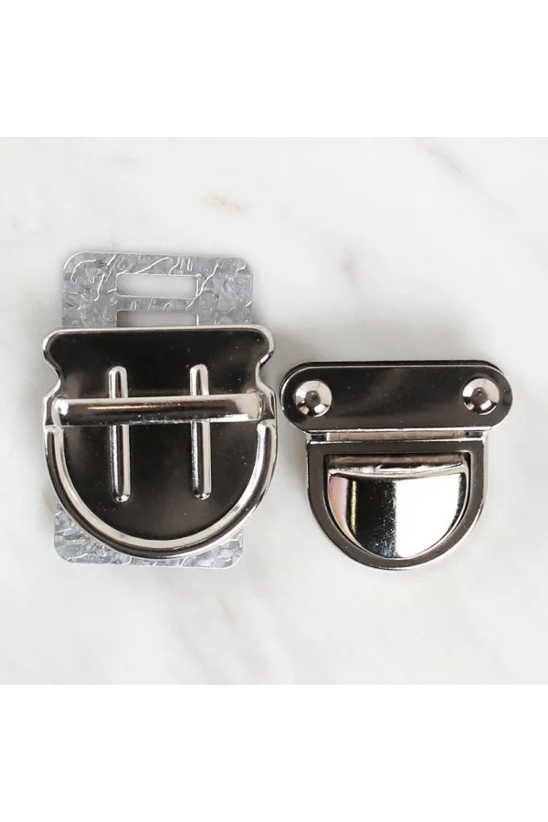 Loren Metal Çanta Kilidi Gümüş