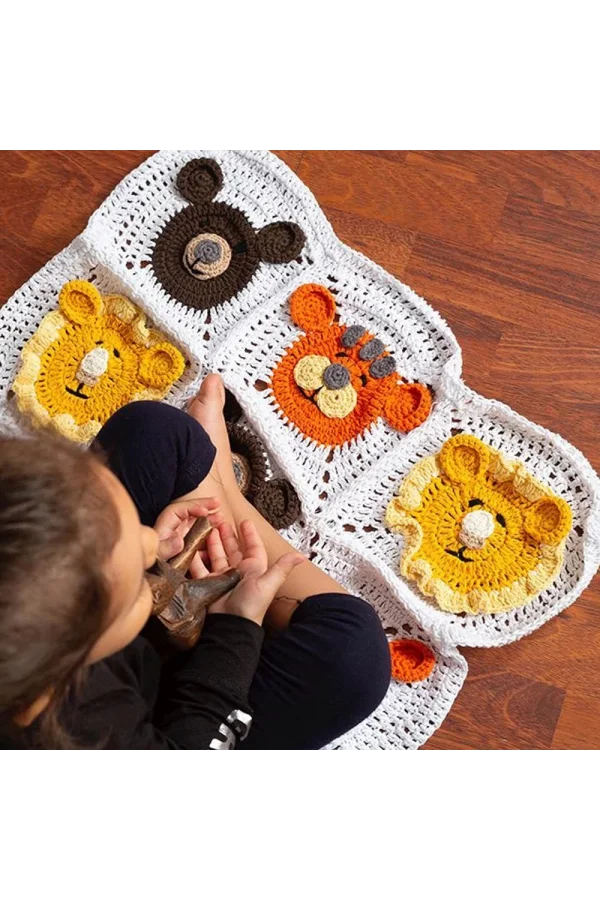 Loren Natural Cotton Mor El Örgü İpi - R093