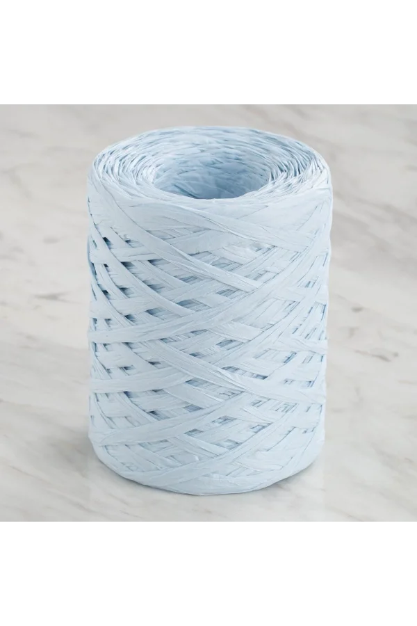 Loren Natural Raffia 90 gr Açık Mavi Kağıt İp - 27