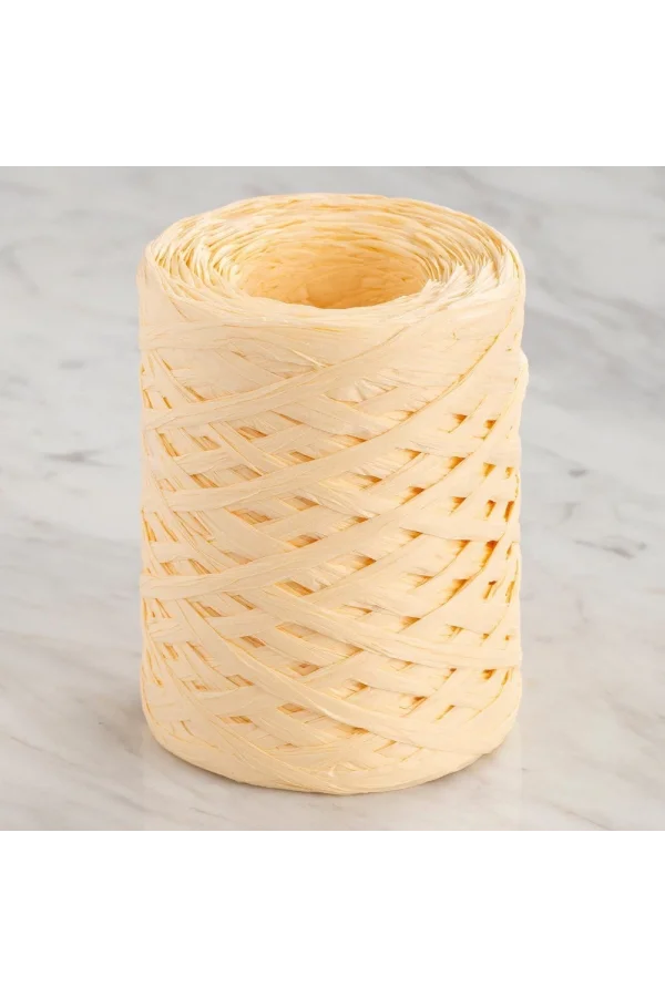 Loren Natural Raffia 90 gr Sarı Kağıt İp - 4