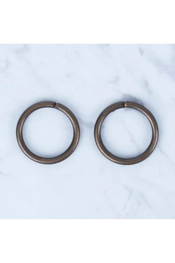 Loren Oksitli Altın Yuvarlak Halka 2 li Paket