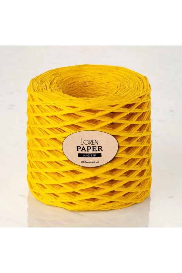 Loren Paper Hardal Sarı Kağıt İpi - RH24
