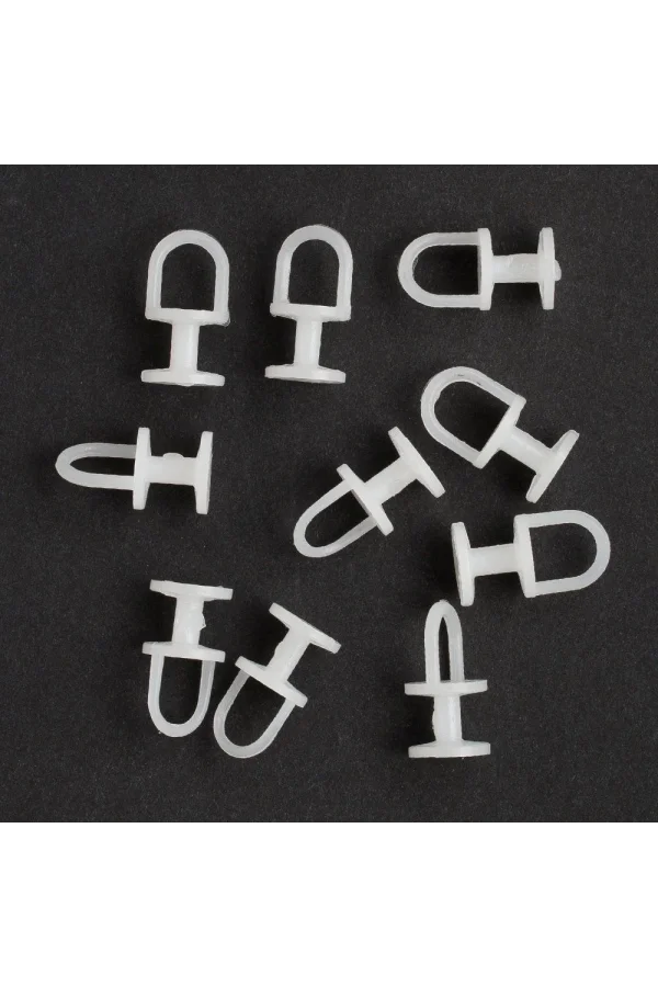 Loren Perde Düğmesi 10 adet Yuvarlak Tabanlı