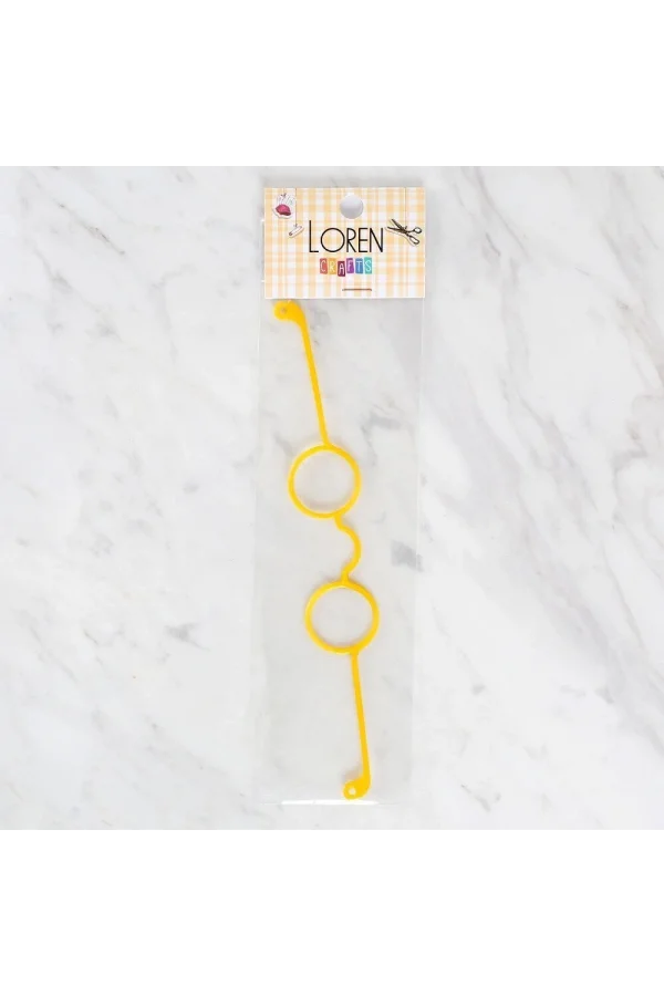 Loren Plastik Amigurumi Gözlük Sarı
