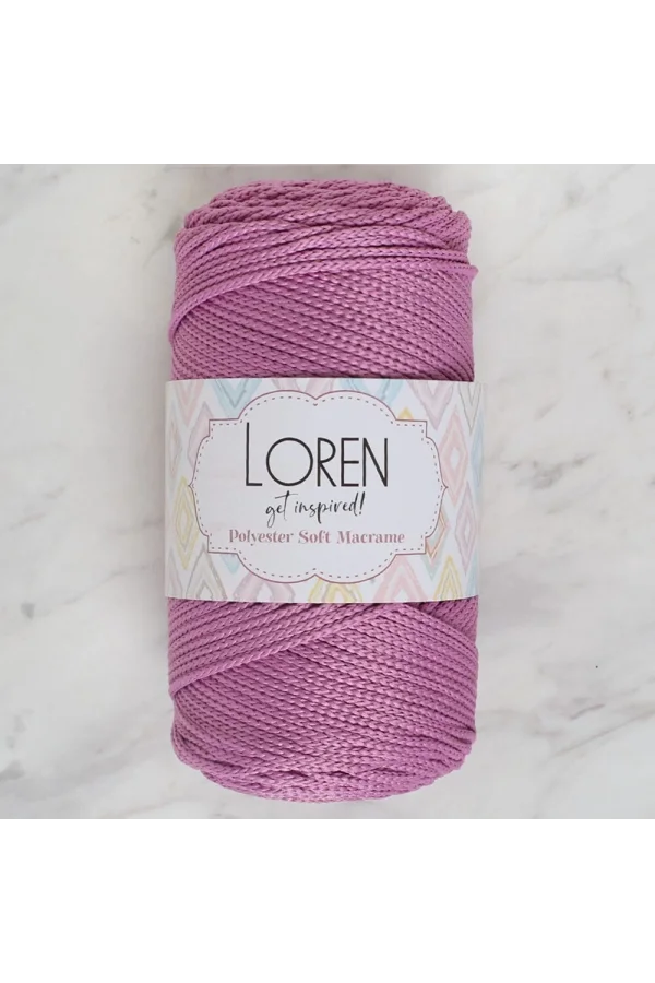 Loren Polyester Soft Macrame Gül Kurusu El Örgü İpi - LM021 - 34450