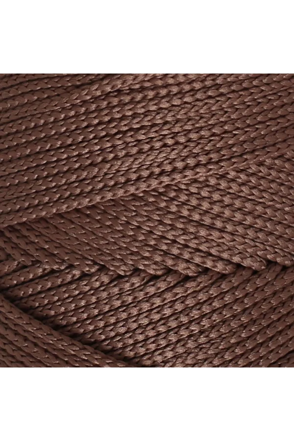 Loren Polyester Soft Macrame Kahverengi El Örgü İpi - LM032 - 34438