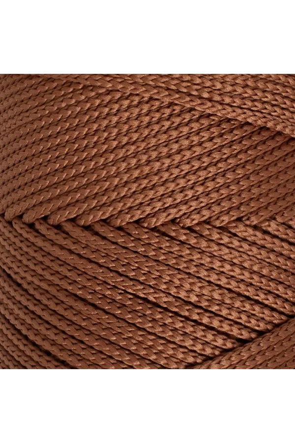 Loren Polyester Soft Macrame Kahverengi El Örgü İpi - LM033 - 34439