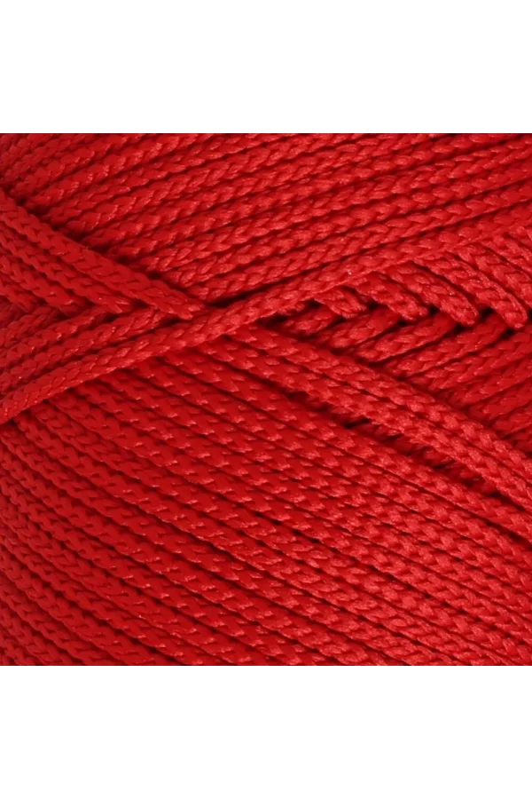 Loren Polyester Soft Macrame Kırmızı El Örgü İpi - LM019 - 34432