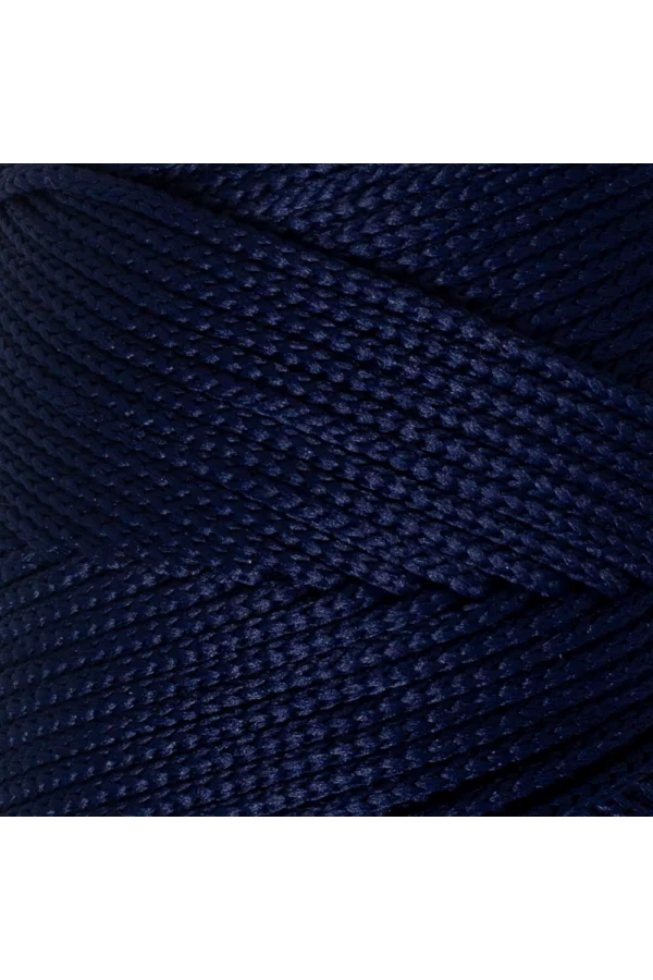 Loren Polyester Soft Macrame Koyu Lacivert El Örgü İpi - LM030 - 34436